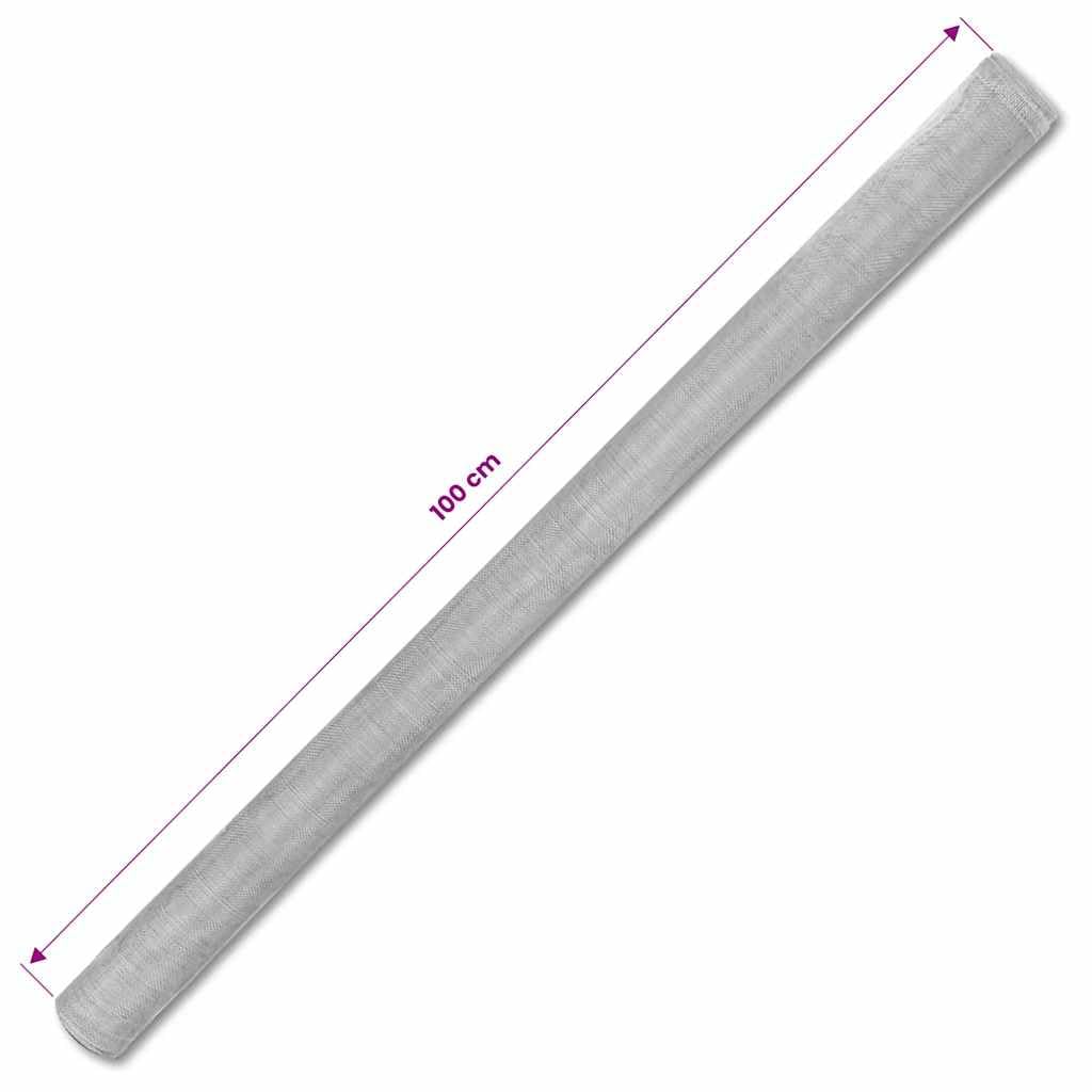 Aluminum Mesh Screen 39.4x196.9 in Silver V542