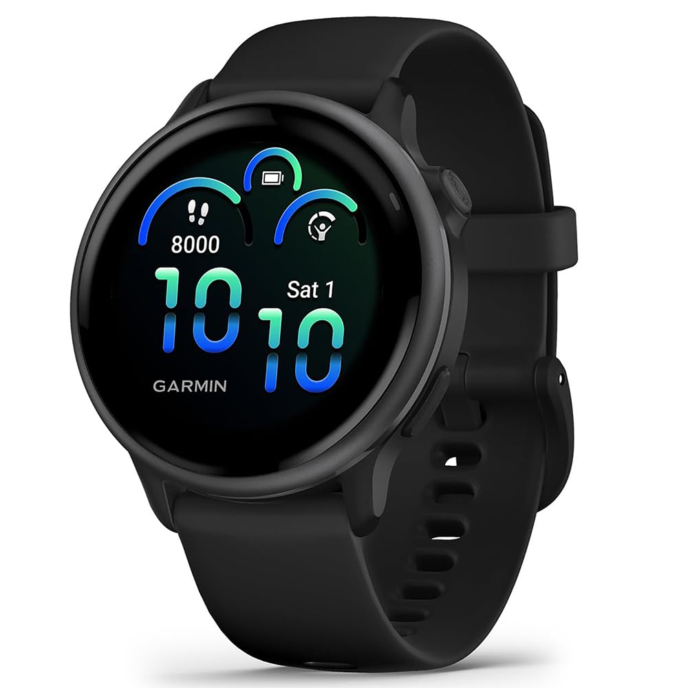 Black GPS Smartwatch with Silicone Band H4202