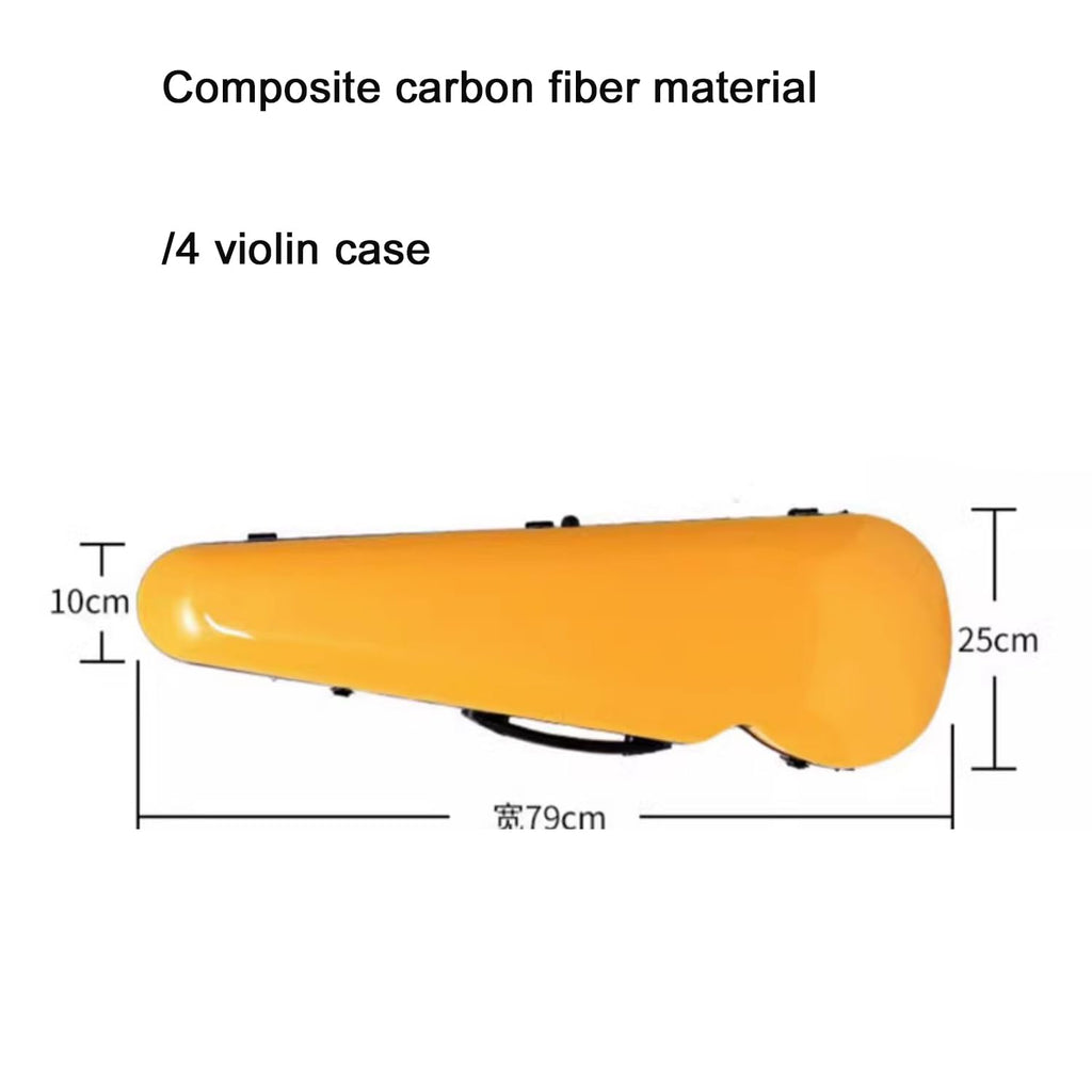 4/4 Full Size Hard Shell Carbon Fiber Violin Case with Straps Q244