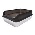 Stainless Steel Litter Box with Lid J59563