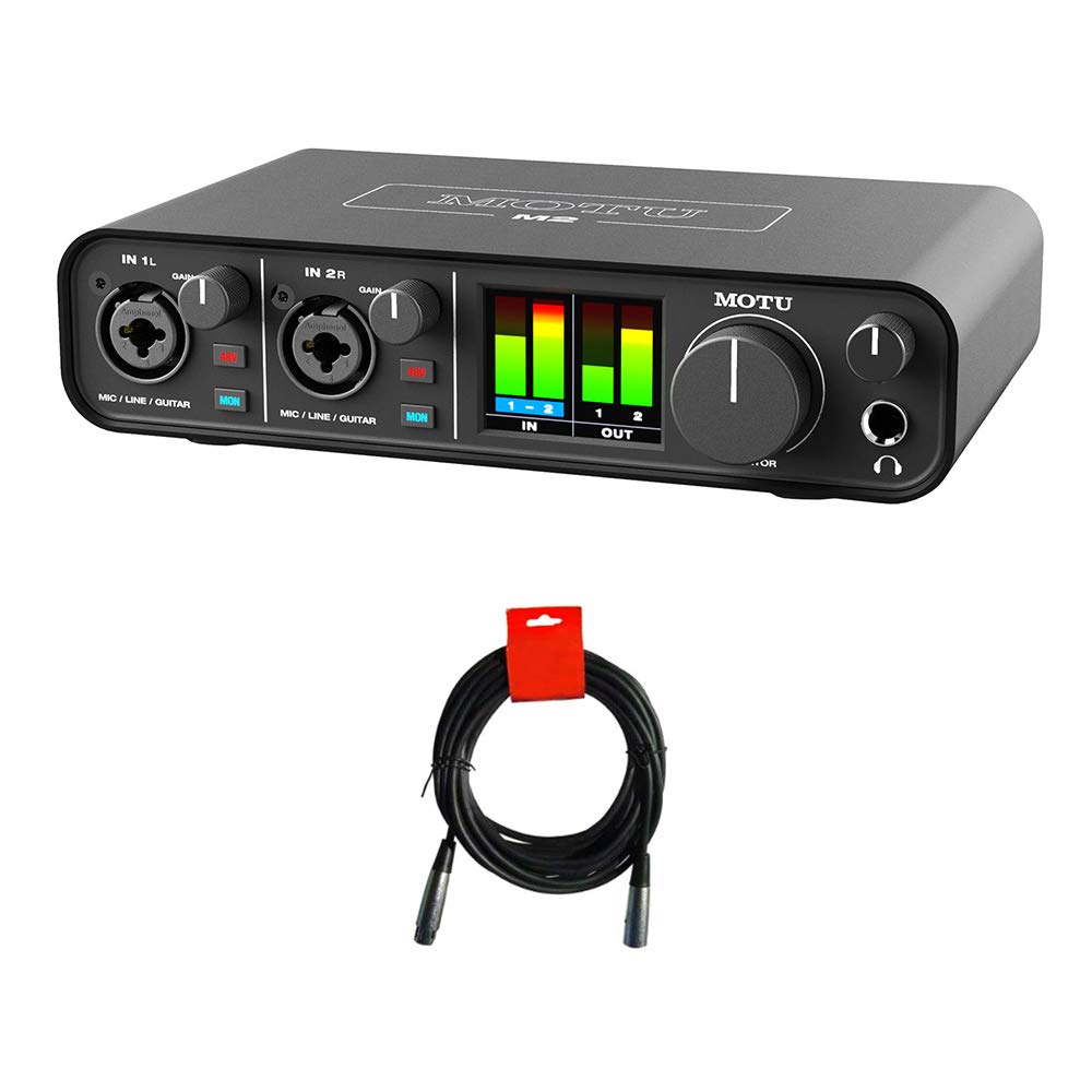 2x2 USB-C Audio Interface with XLR-XLR Cable Bundle D210568