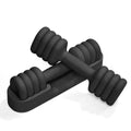 Adjustable Dumbbell Set of 2, 4-in-1 Free Weights with Soft Grip and Base C5708