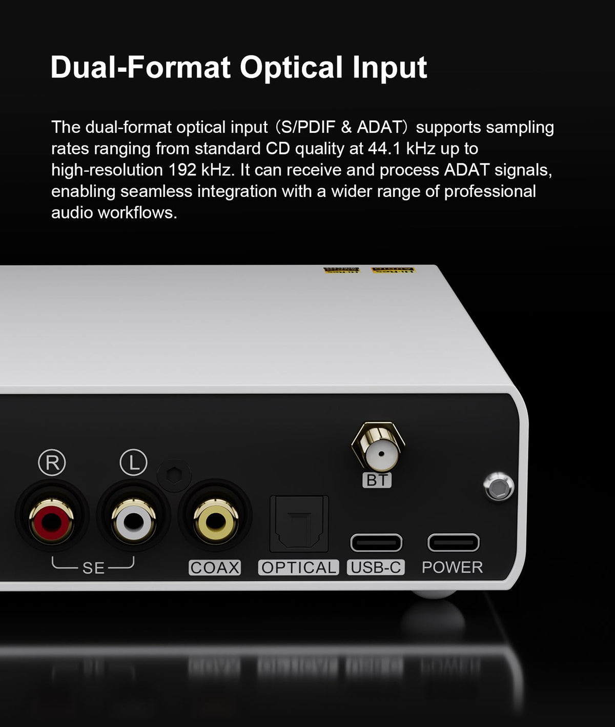 Black Hi-Res Audio DAC with Bluetooth S88052