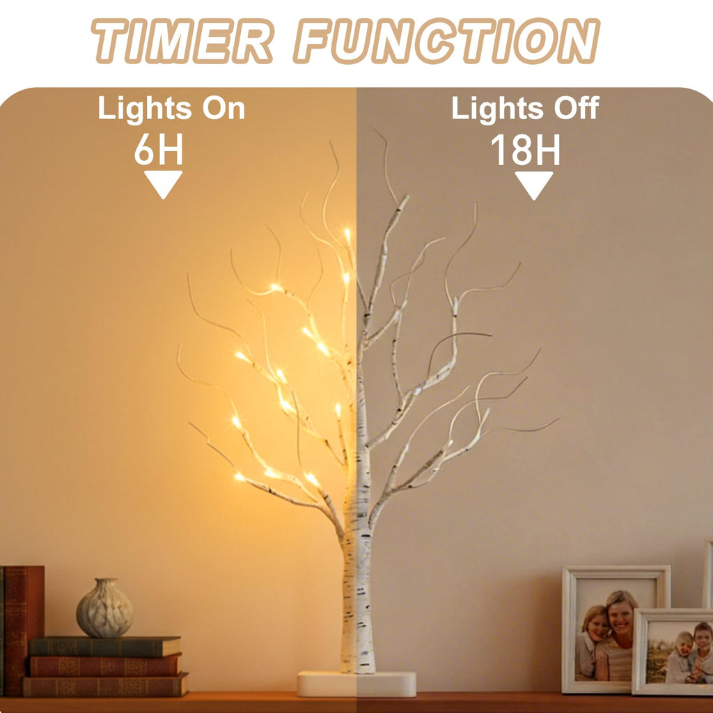 Lighted Birch Tree with LED Lights E26962