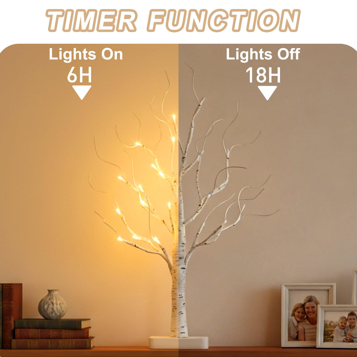 Lighted Birch Tree with LED Lights E26962