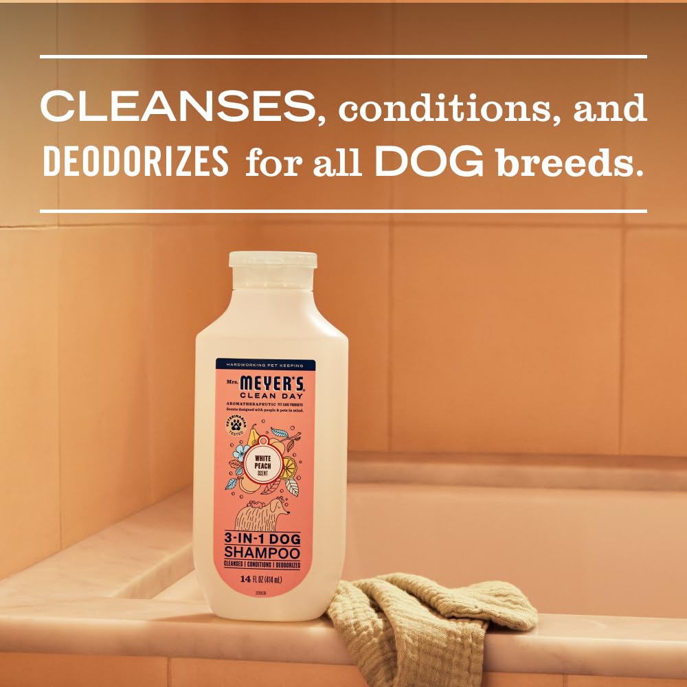 Dog Shampoo White Peach Scent 14oz X12210