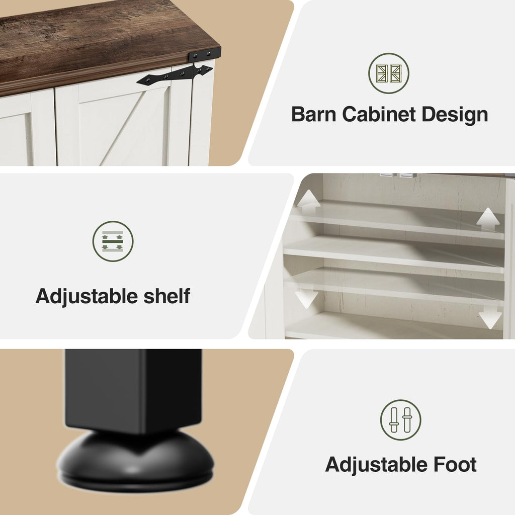 Over The Toilet Storage Cabinet with Adjustable Shelf, White H832