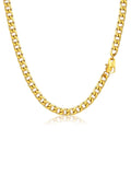 316L Stainless Steel Cuban Link Chain Necklaces Y460
