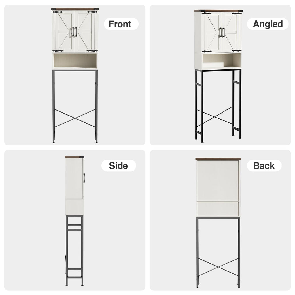 Over The Toilet Storage Cabinet with Adjustable Shelf, White H832