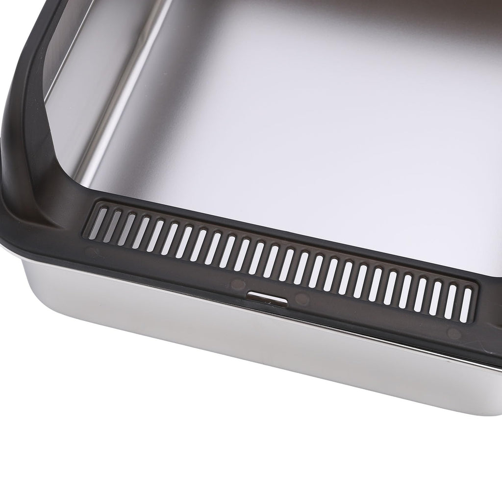 Stainless Steel Litter Box with Lid J59563