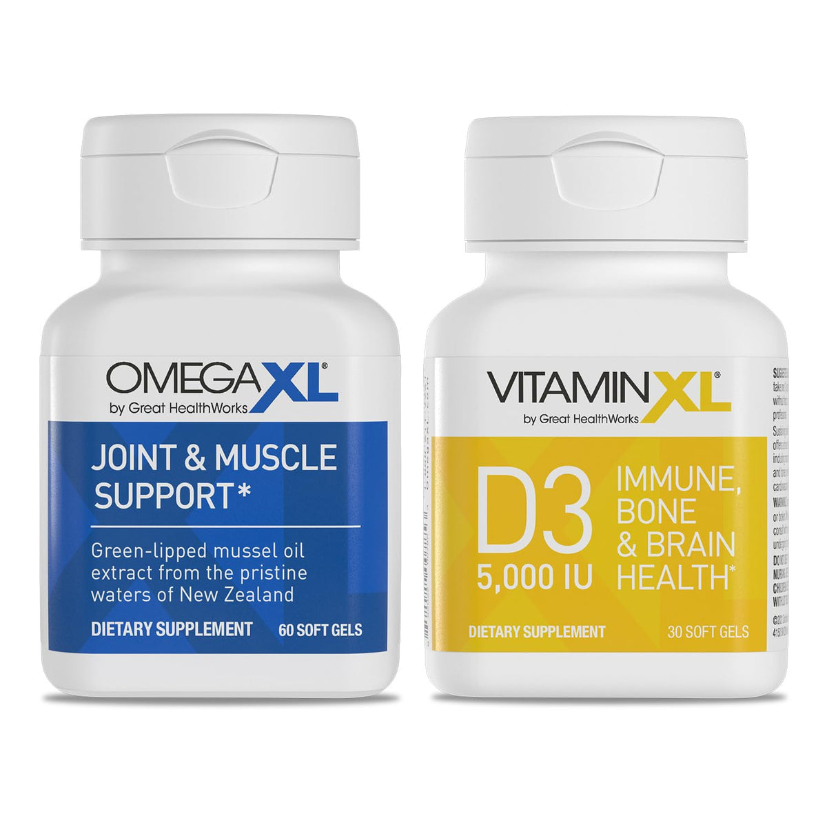60 Soft Gels & Vitamin D3 5000 IU 30 Count L633