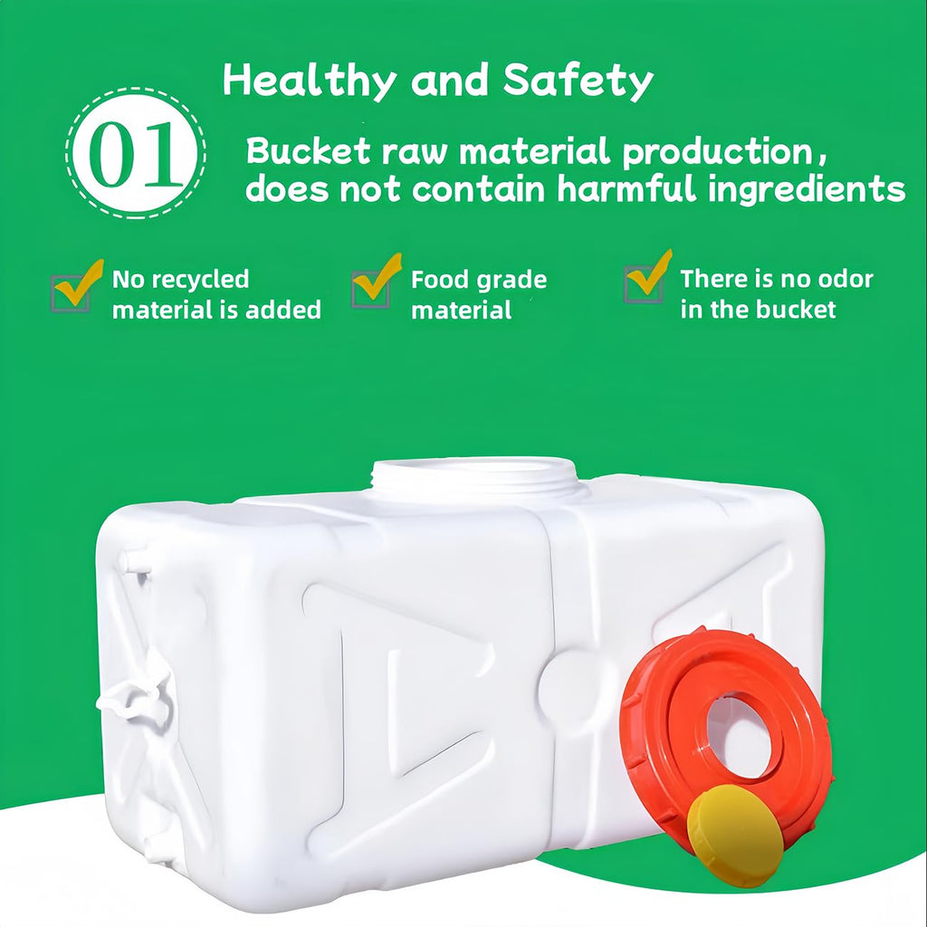 15L White Plastic Water Storage Tank Y9015