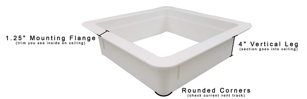 White RV Roof Vent V34635