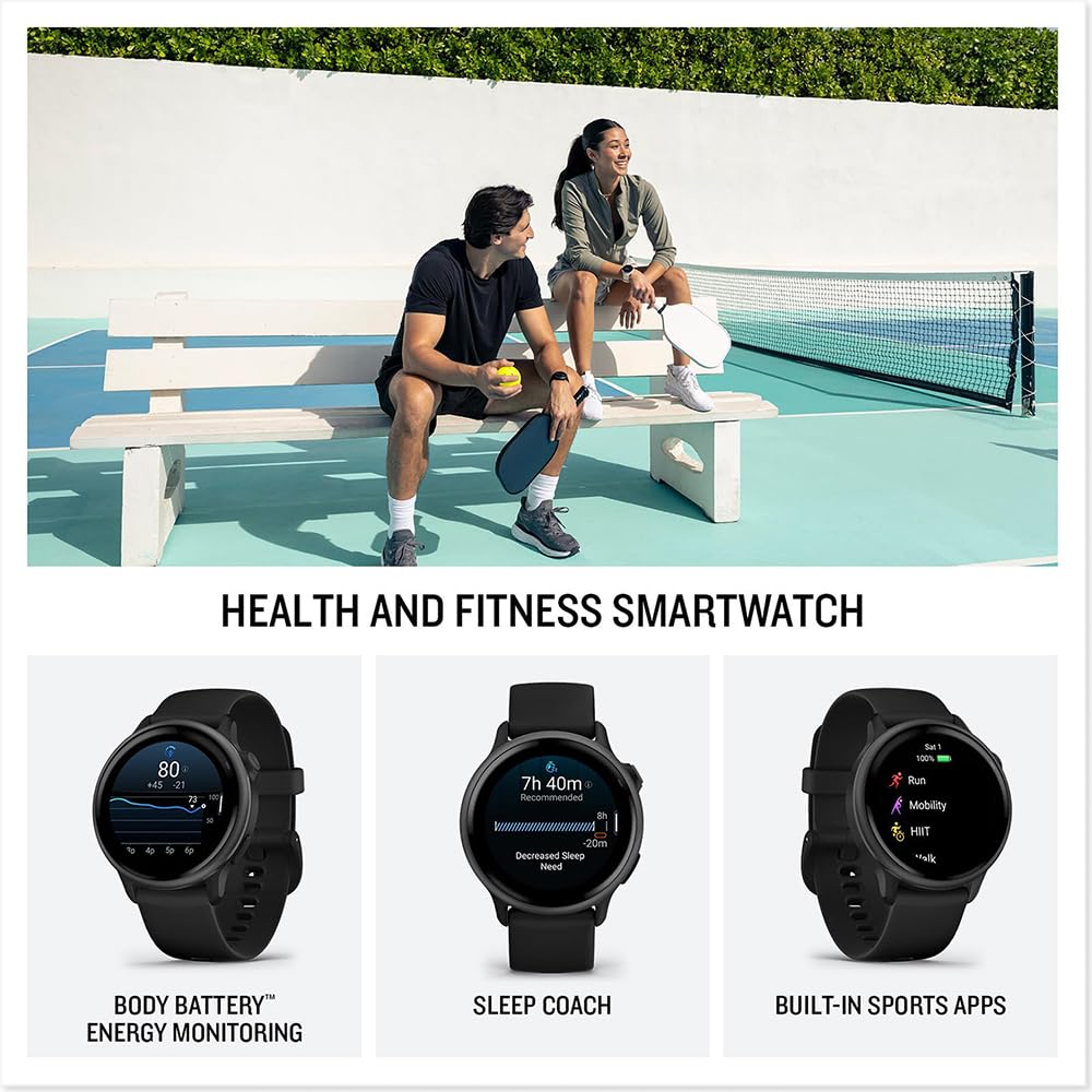 Black GPS Smartwatch with Silicone Band H4202