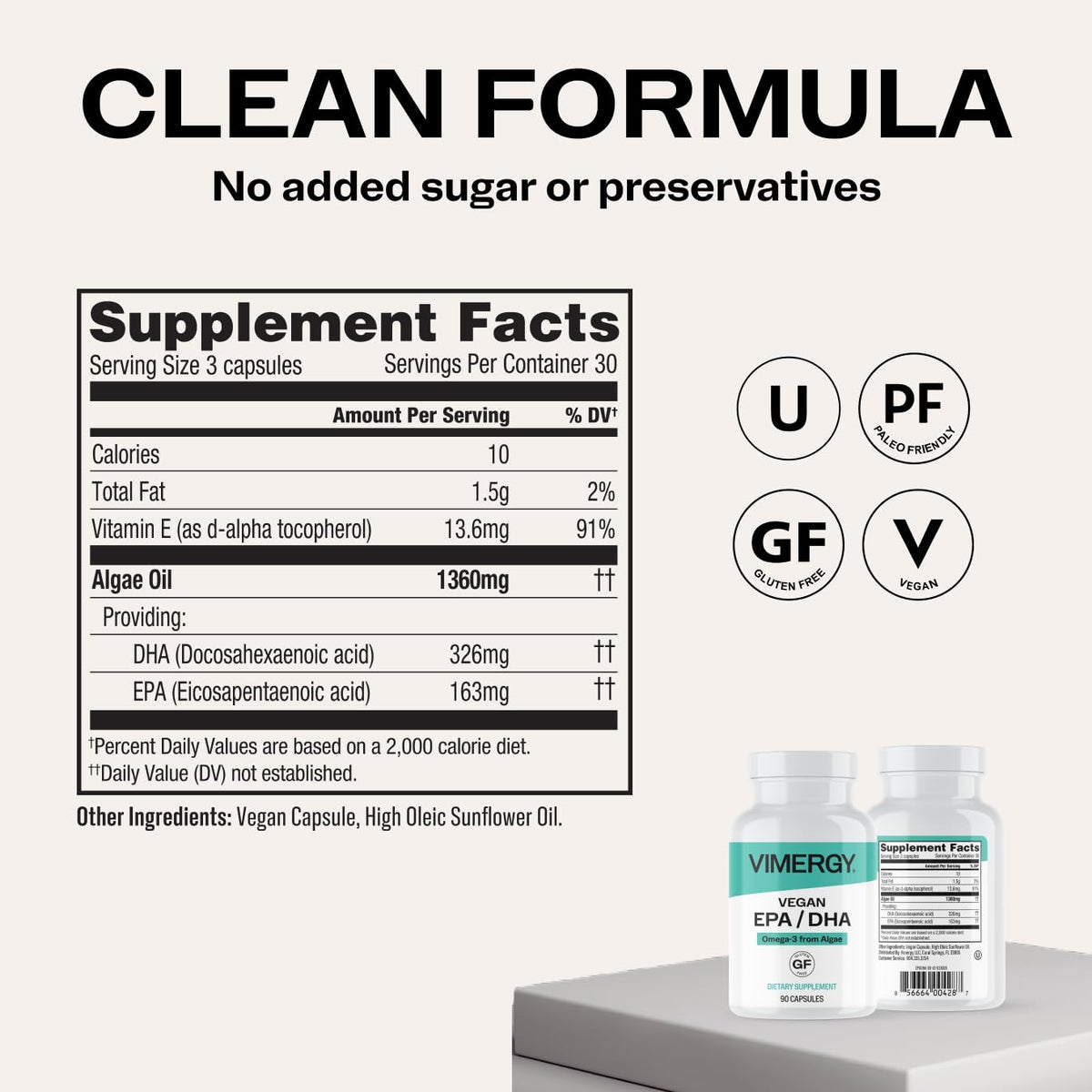 Vegan Omega-3 90 Capsules O7368