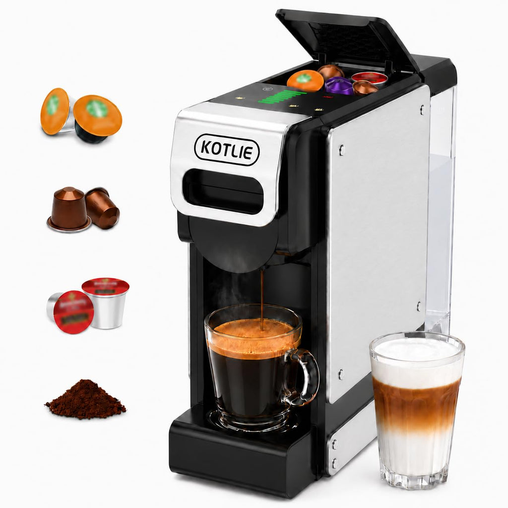 19 Bar Single Serve Coffee Maker with 34 Oz Reservoir N475927
