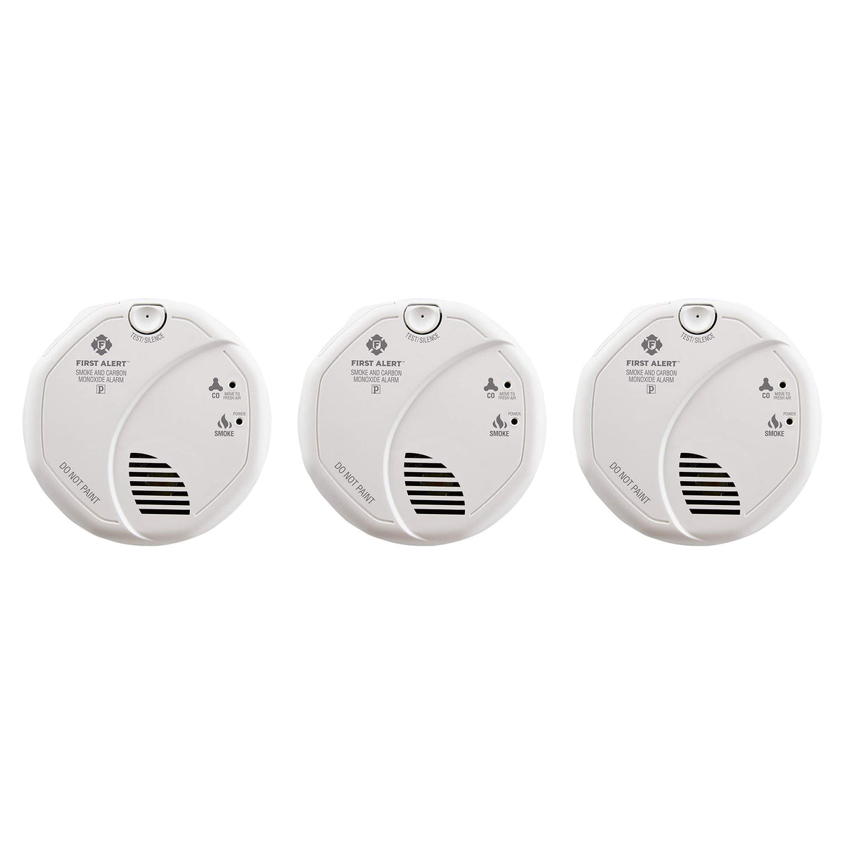 Hardwired Smoke and Carbon Monoxide Detector with Battery Backup, 3-Pack V985