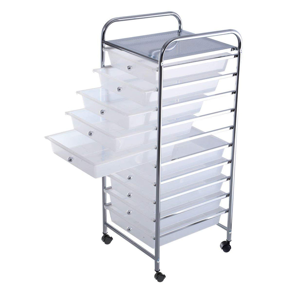 10 Drawer Rolling Storage Cart D2325