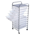 10 Drawer Rolling Storage Cart D2325