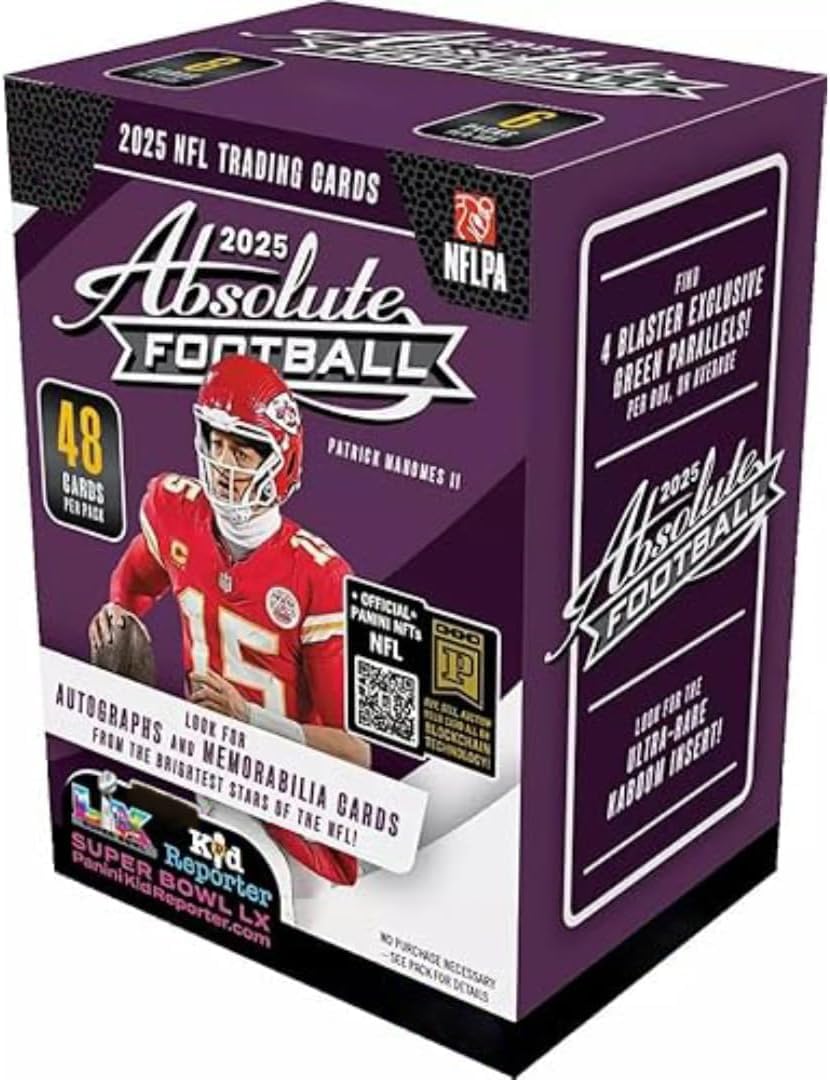 2025 Absolute Football Blaster Box with 48 Trading Cards B17316