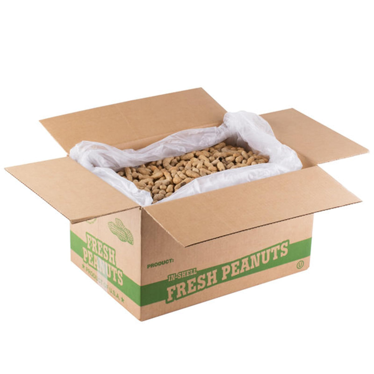 Roasted Unsalted in-Shell Peanuts 25 lb N462