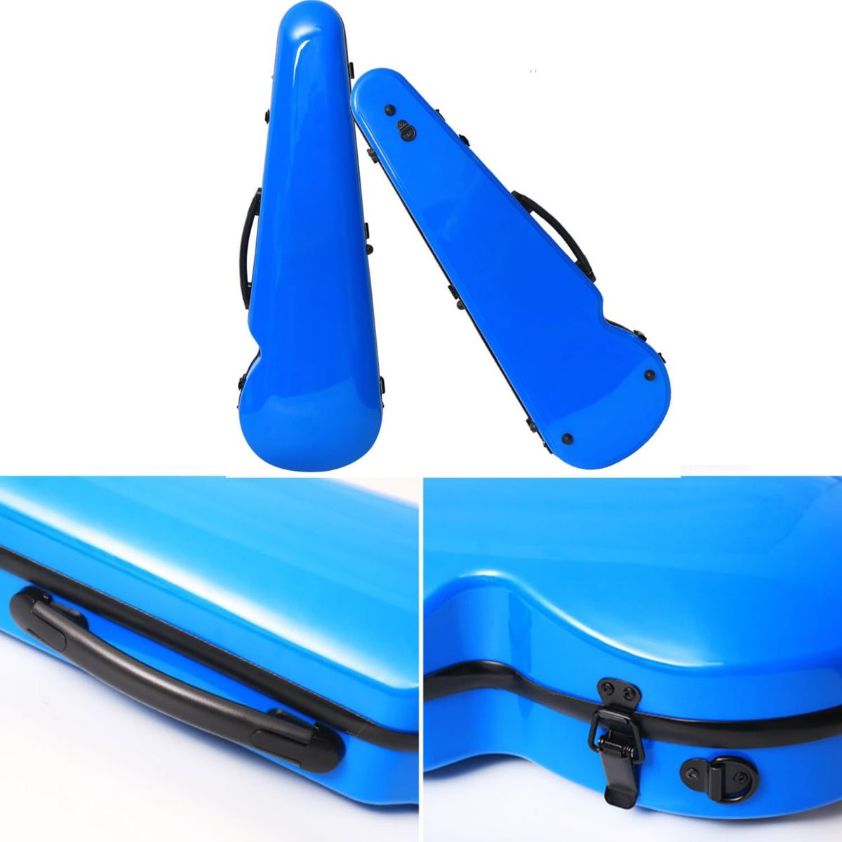 4/4 Full Size Hard Shell Carbon Fiber Violin Case with Straps Q244