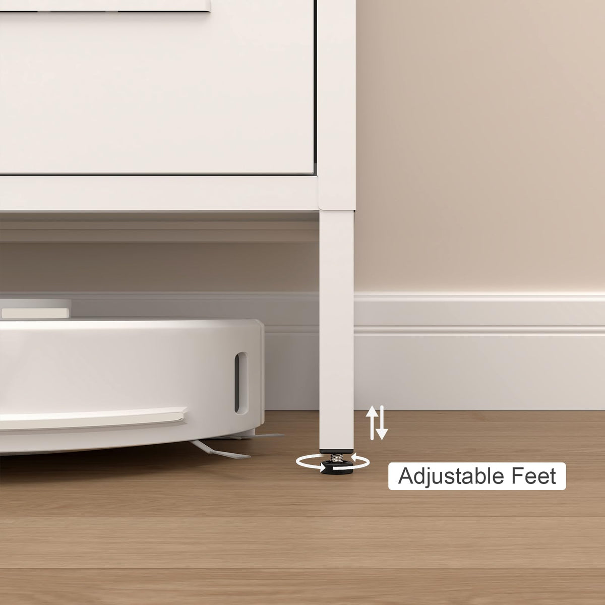 White 2 Door Metal Storage Cabinet with Shelves B9303