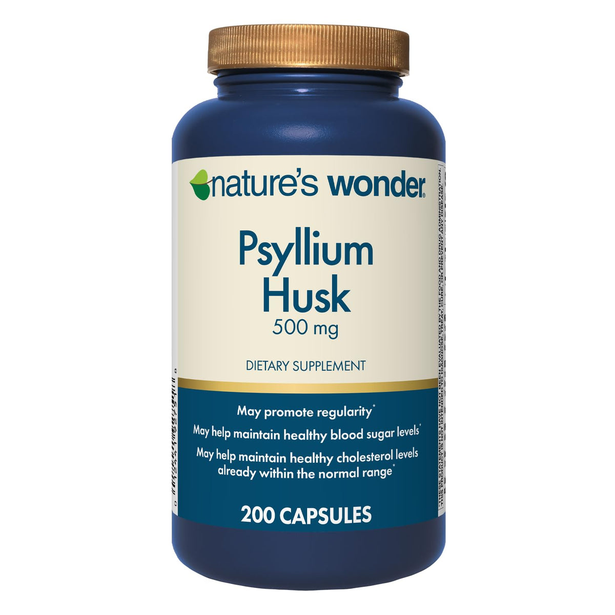Psyllium Husk 500 mg Capsules 200 Count E84505