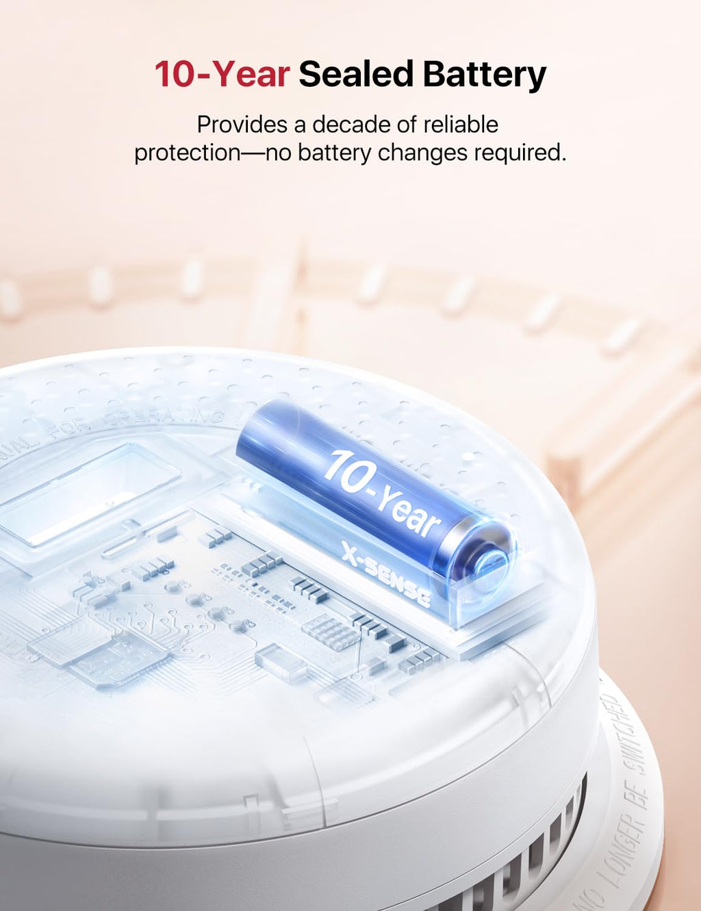 Wireless Interconnected Combination Smoke & CO Alarm F4834