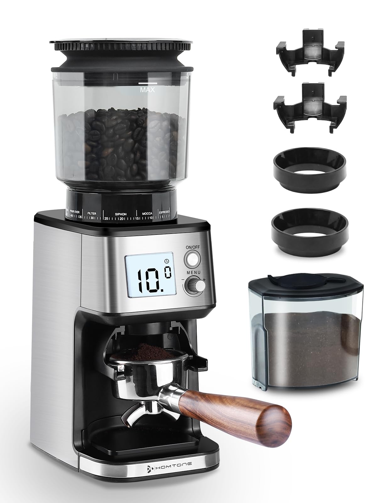 Conical Burr Espresso Coffee Grinder 51mm Stepless Electric K55674