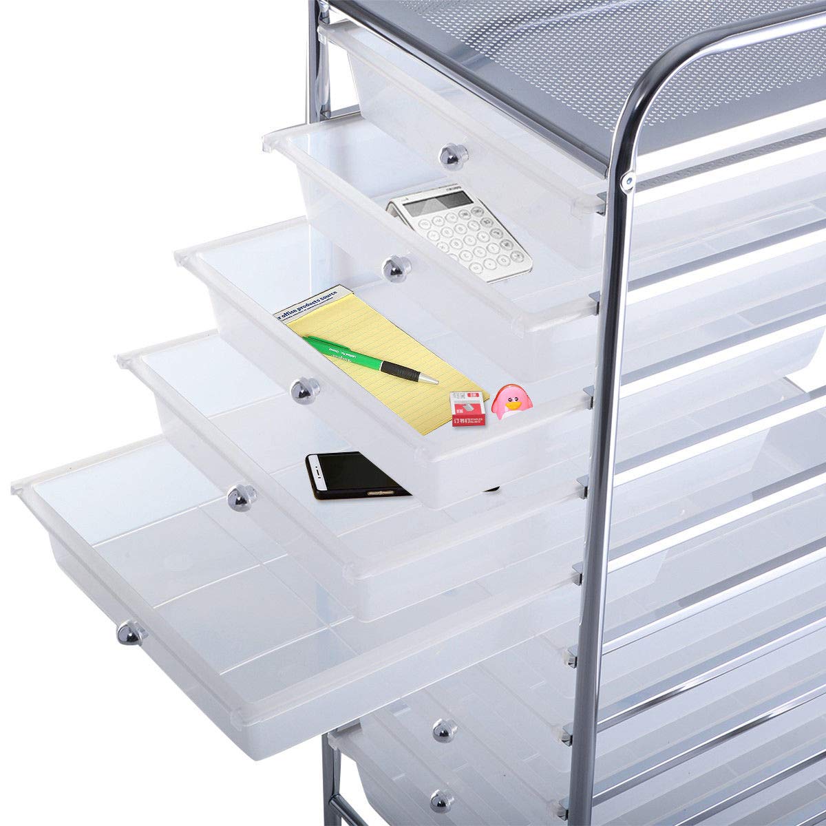 10 Drawer Rolling Storage Cart D2325