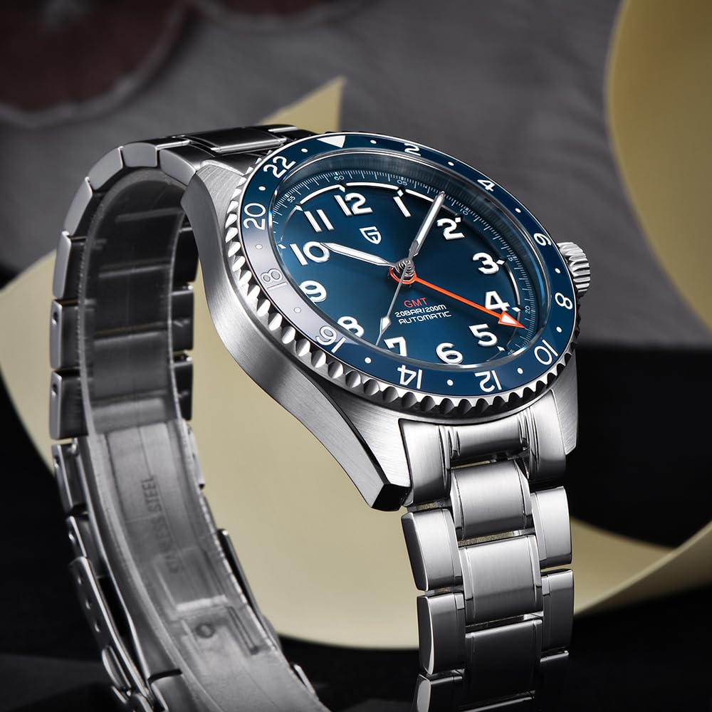 Automatic Mechanical GMT 40mm Sapphire Glass 316L Stainless Steel Waterproof Diver Wrist Watch T753575