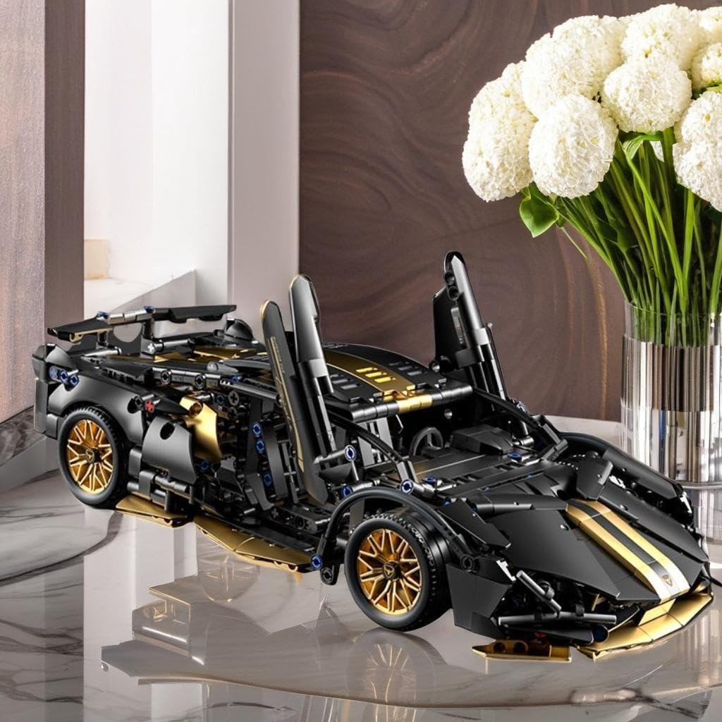 1:14 Building Block Car Set with LED V6470