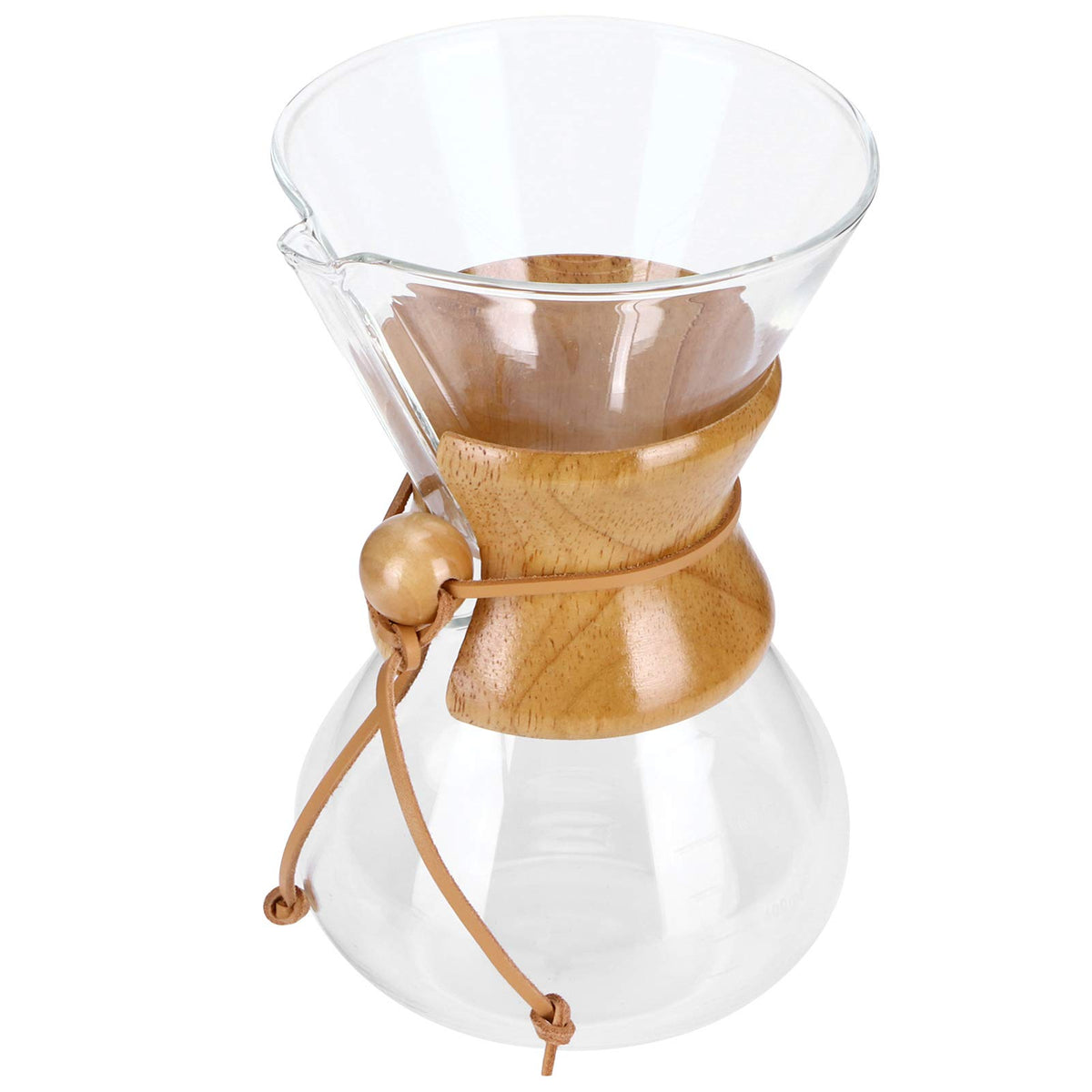 High Temp Glass Coffee Drip Pot with Reusable Filter 600ml Q5696