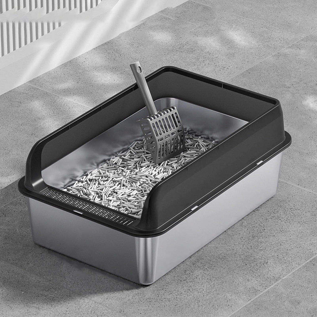 Stainless Steel Litter Box with Lid J59563