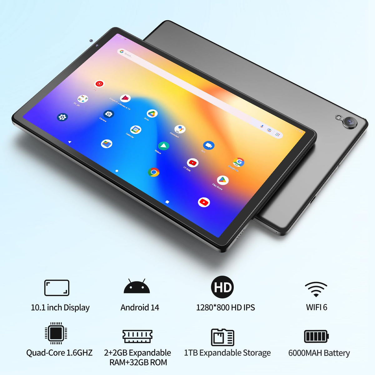Android 10 inch Tablet 32GB Expandable HD IPS Screen B908821
