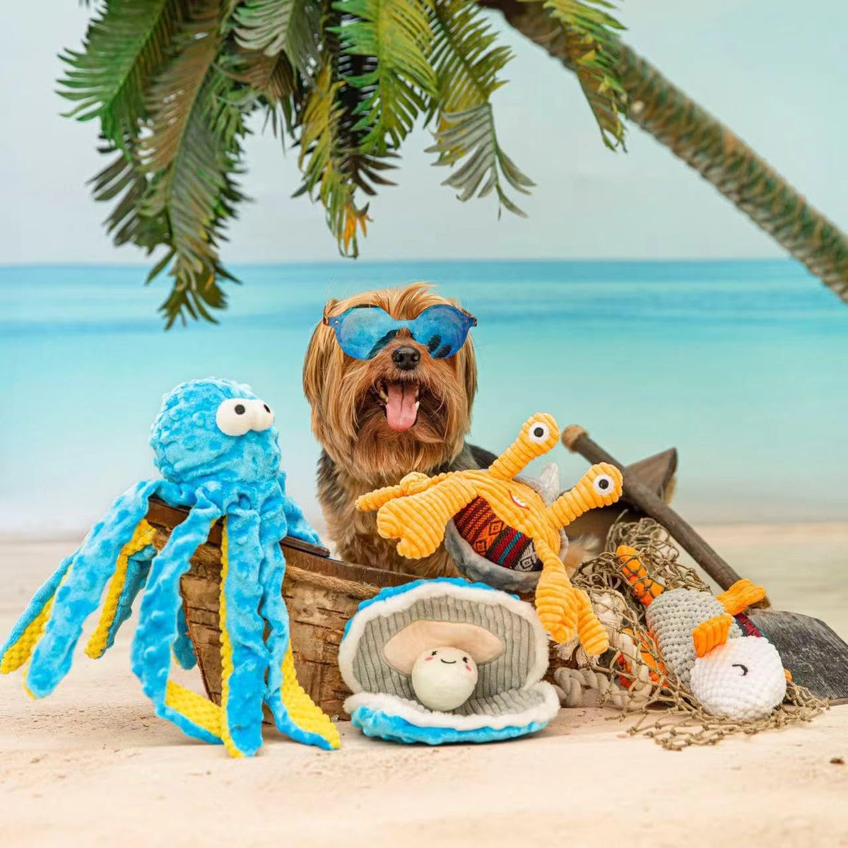 4 Packs Crinkle Squeaky Dog Toys I78918