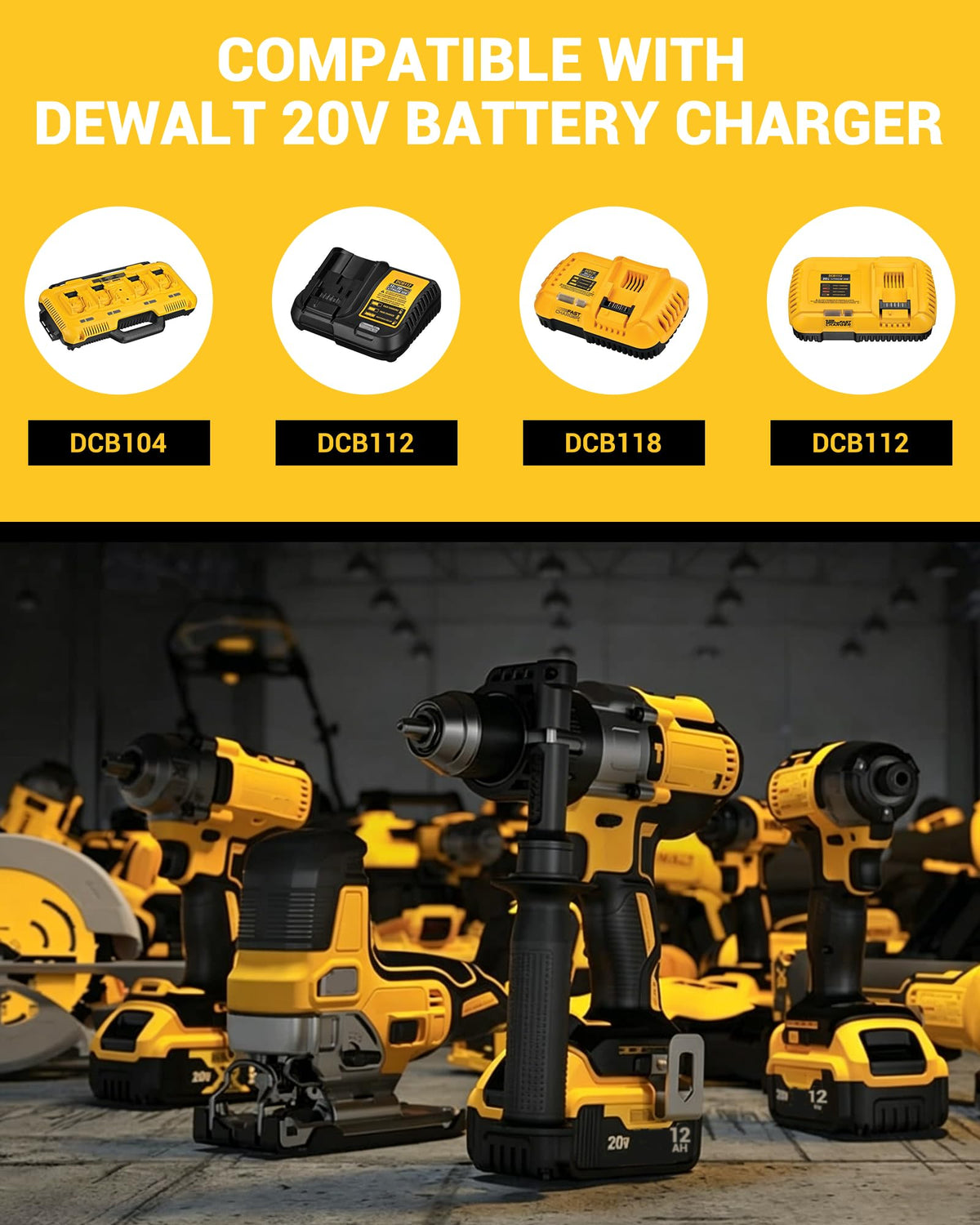 8.0Ah 20V Li-ion Battery 2Packs E311188