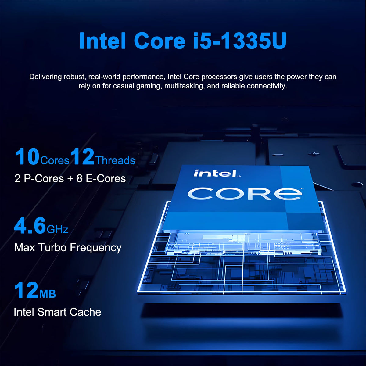 15.6" FHD Anti-Glare Intel 10-core i5 16GB RAM 256GB SSD Laptop C855