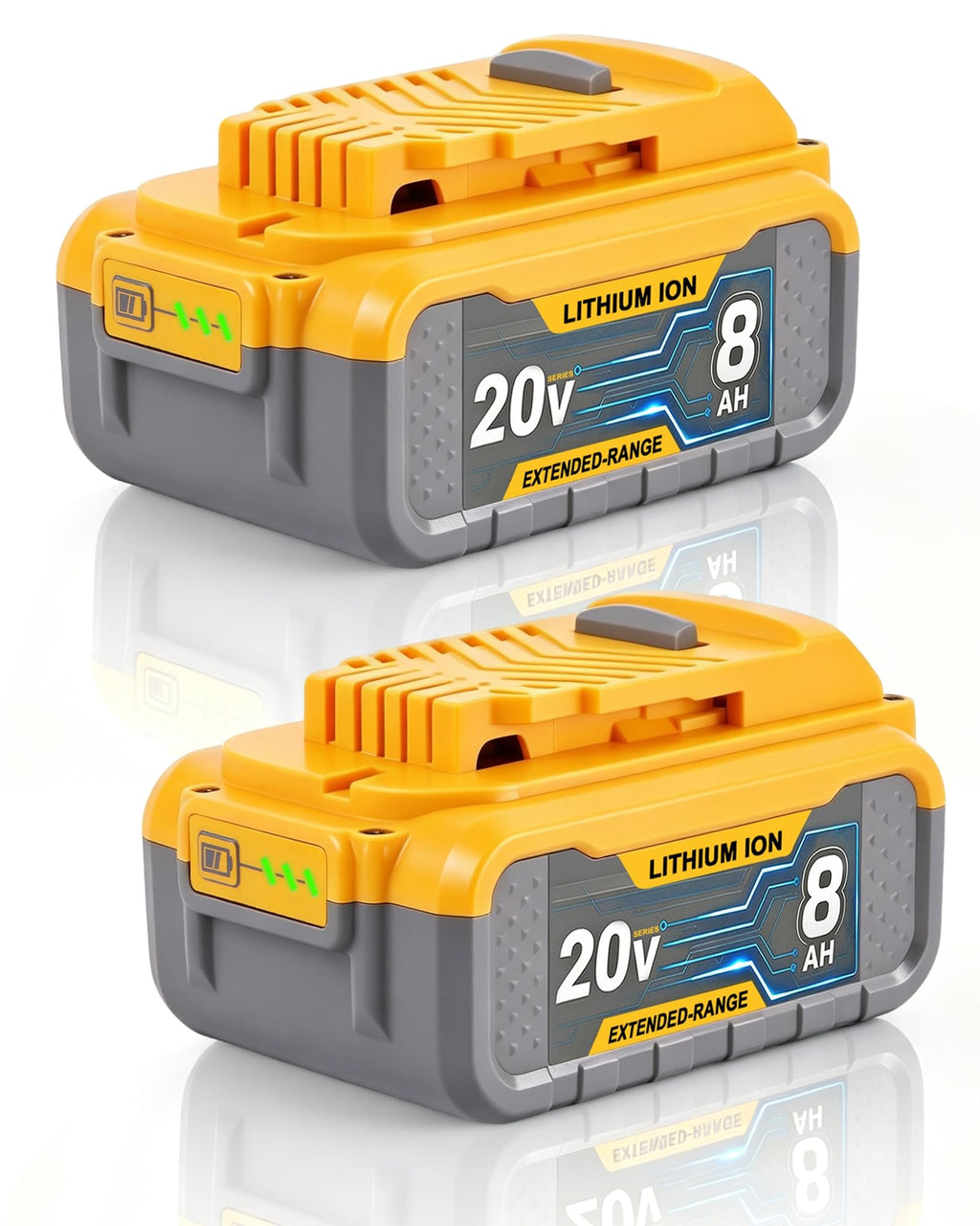 8.0Ah 20V Li-ion Battery 2Packs E311188