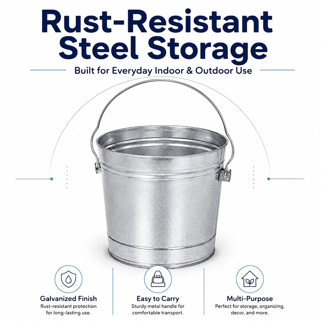 Galvanized Steel Airtight Storage Jar with Locking Lid V433