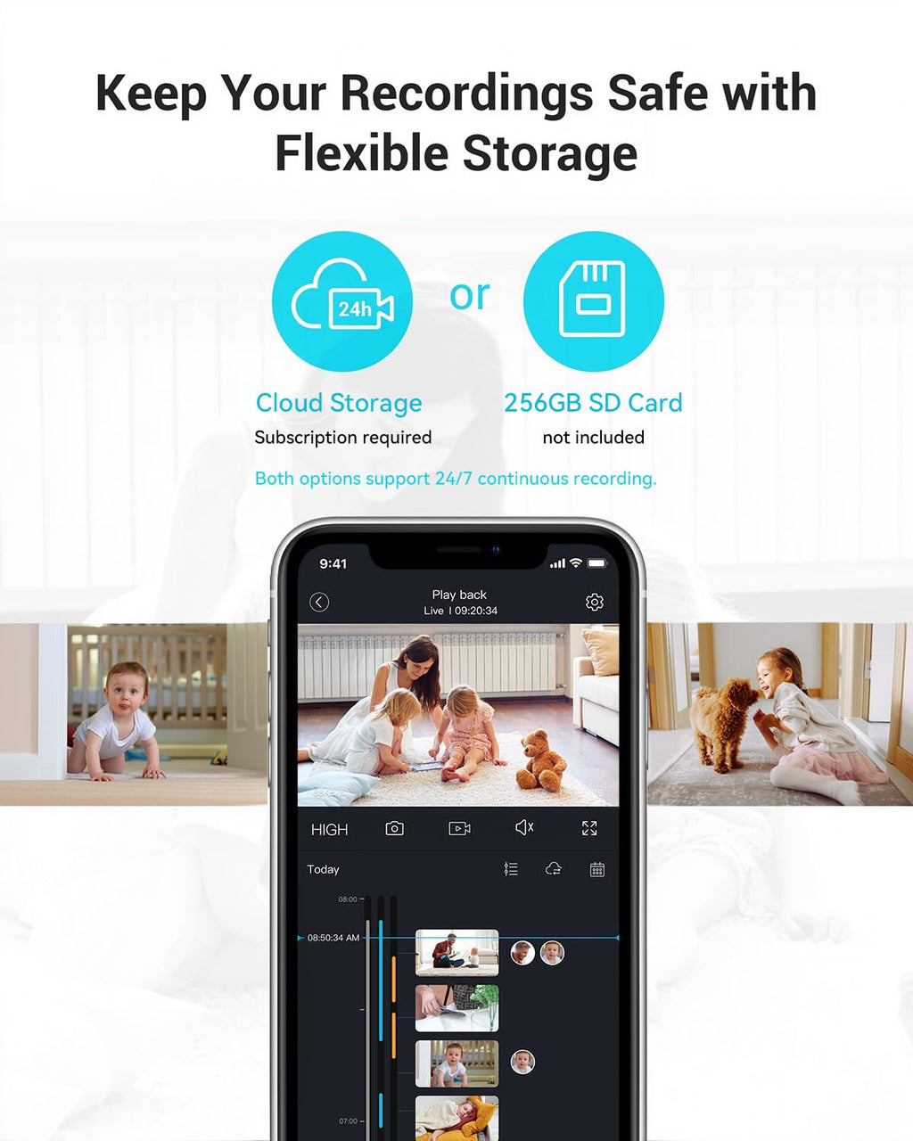 5G 360° PTZ Indoor Camera 2Pack C46488