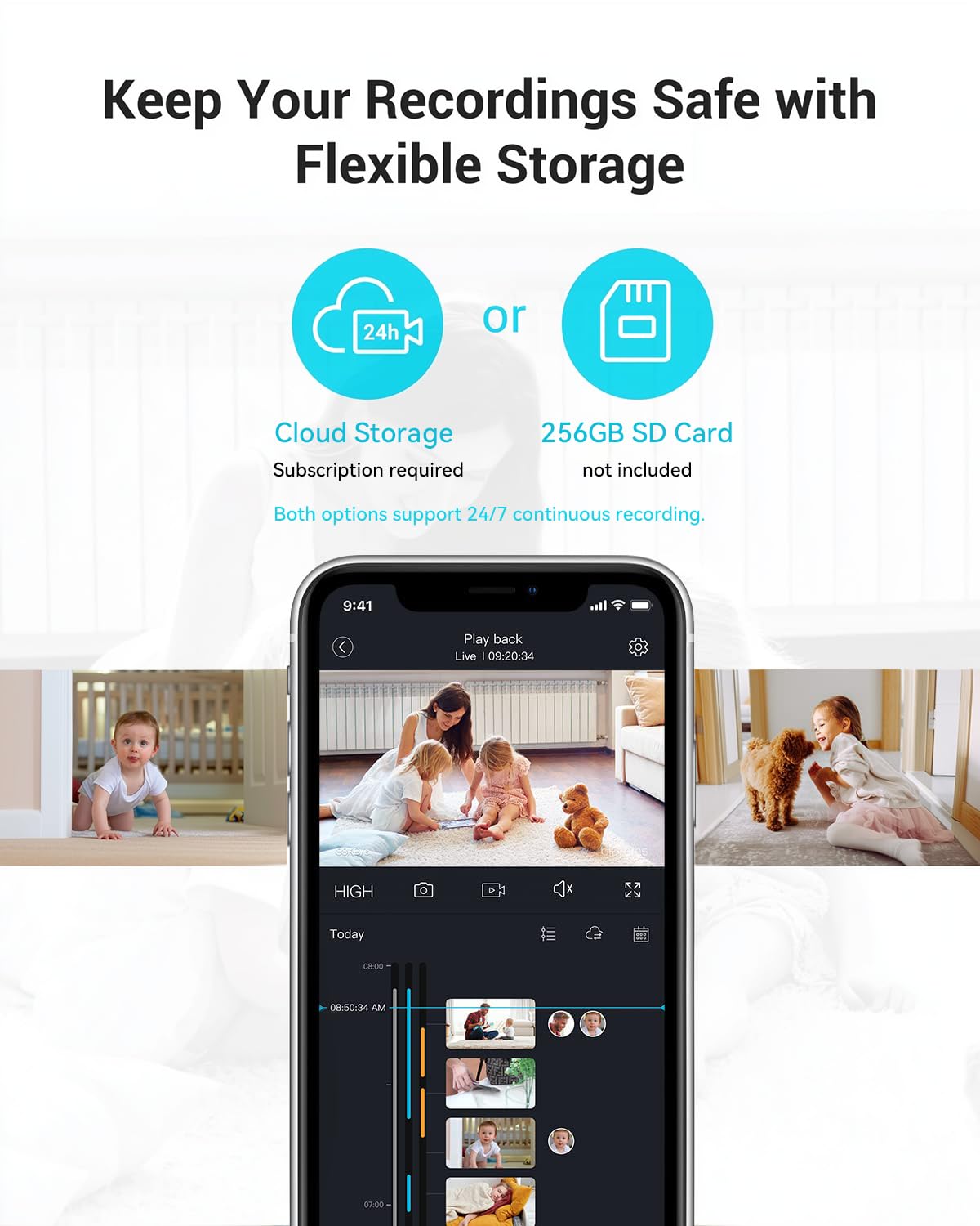 5G 360° PTZ Indoor Camera 2Pack C46488
