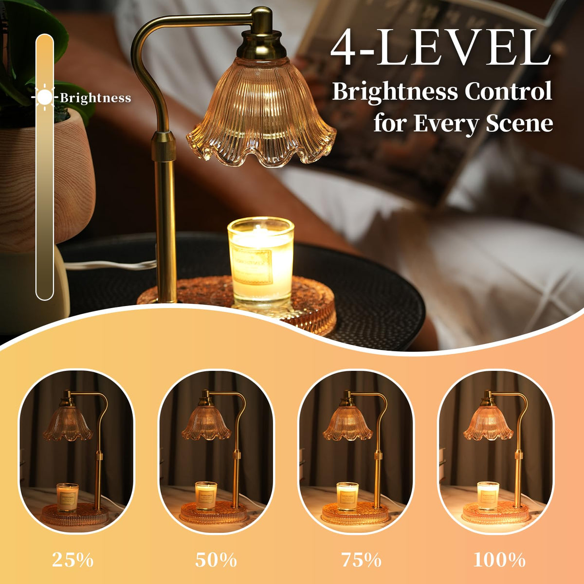 Candle Warmer Lamp with Timer & Dimmer I37763