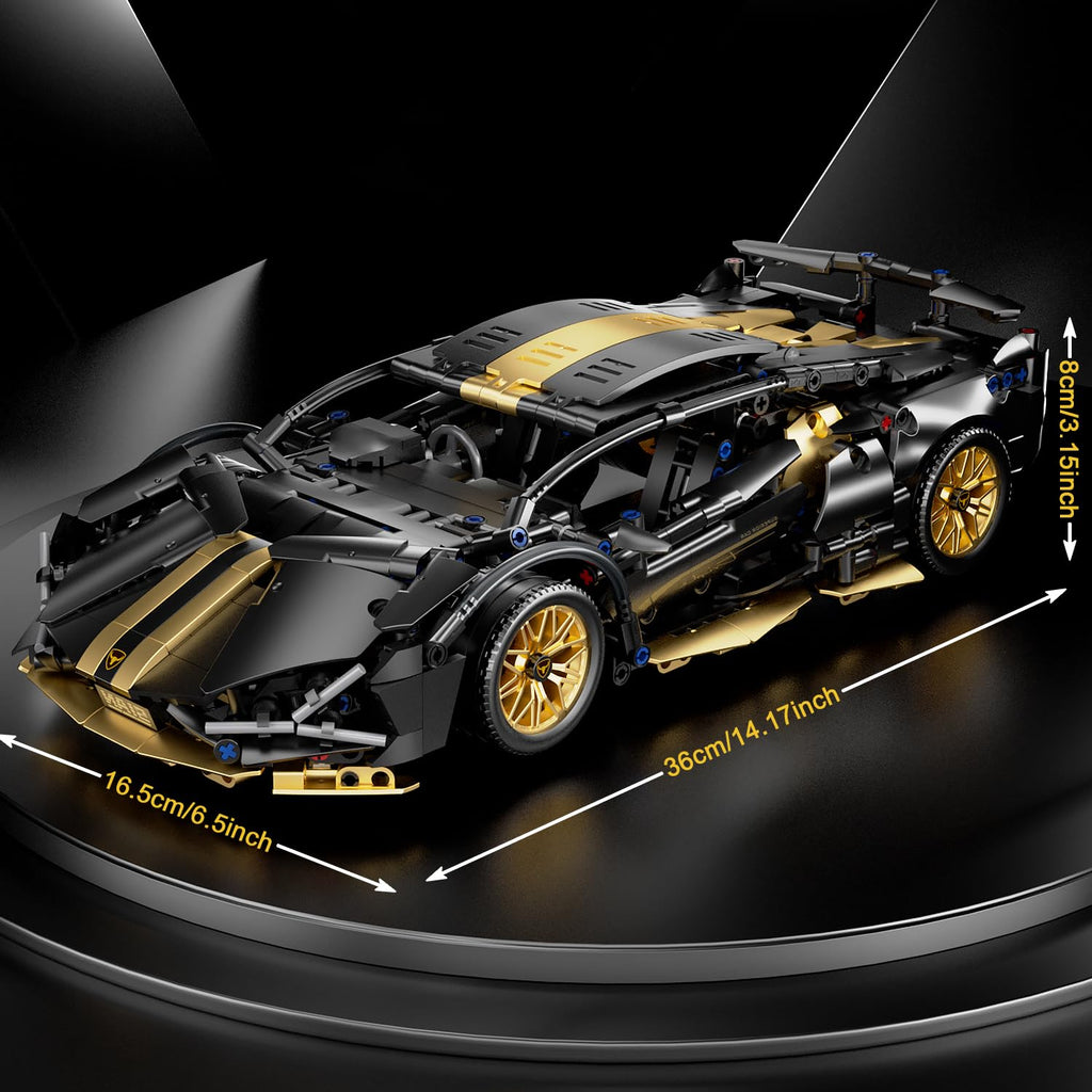 1:14 Building Block Car Set with LED V6470