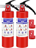 2 Pack 2.5 lb ABC Dry Chemical Fire Extinguishers Y874