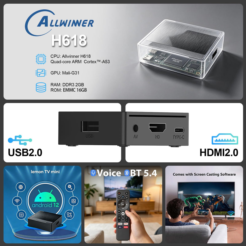Android TV Box 4K Ultra HD Streaming Device X9423