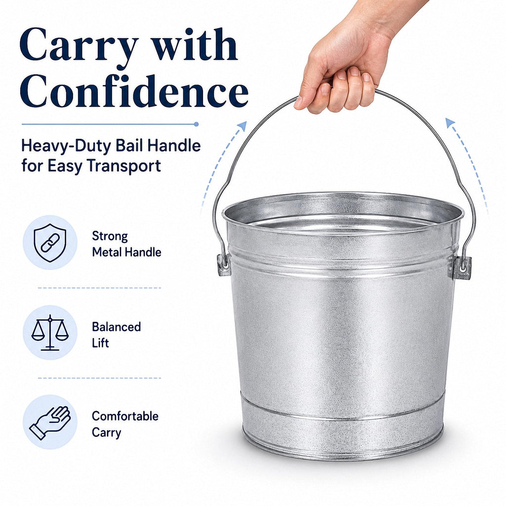 Galvanized Steel Airtight Storage Jar with Locking Lid V433