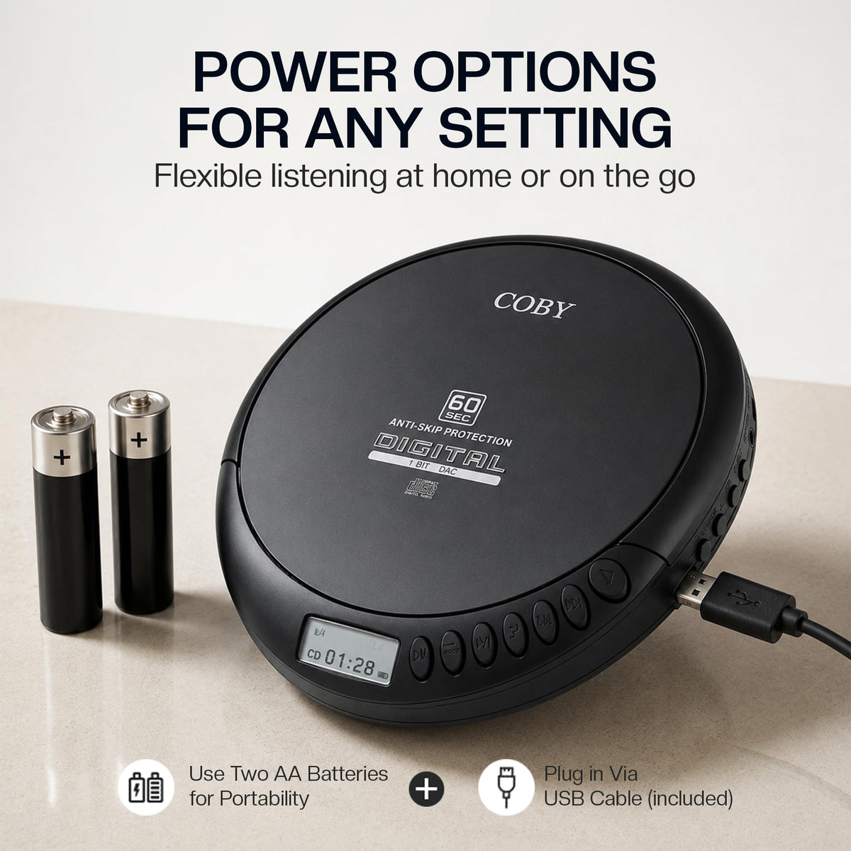 Portable CD Player with FM Radio L50159