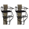 2 Person 18 Foot Tall Portable Hunting Tree Ladder Stand (2 Pack) D869